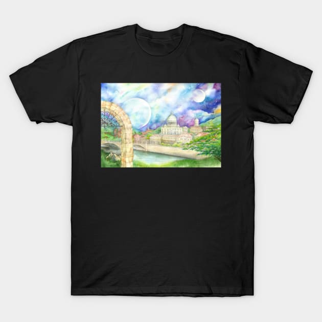 Alien city T-Shirt by YinWolf